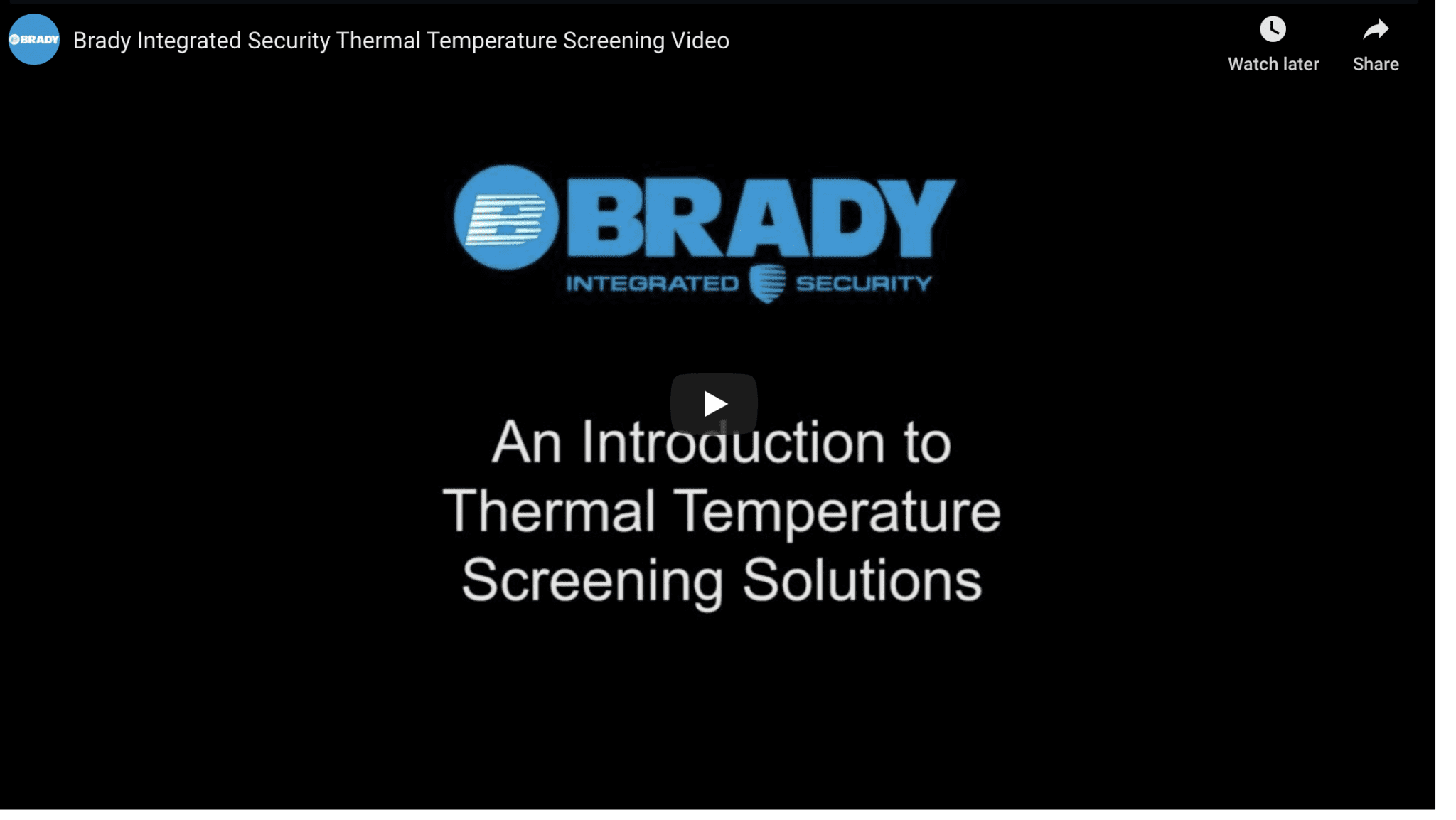 Thermal Temperature Solutions Video