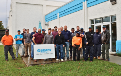 Brady Integrated Security Celebrates 1500 Days Accident-Free: A Milestone of Commitment to Safety